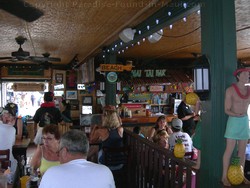 Picture of the interior of thte Cheeseburger in Paradise, Maui, restaurant in Lahaina.